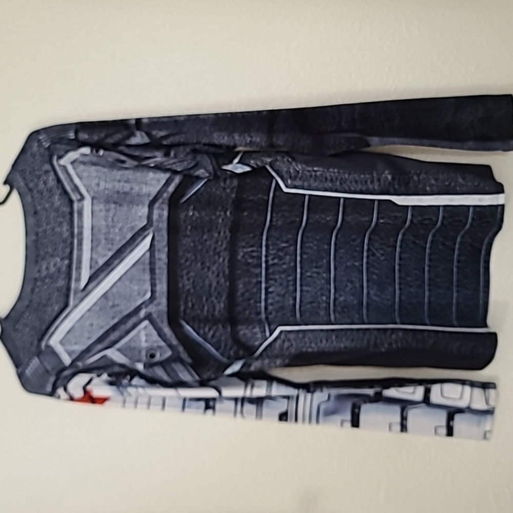 Marvel Winter Soldier Mens Graphic Compression Long Sleeve 3D Print Shirt Sz 2XL - Picture 14 of 15